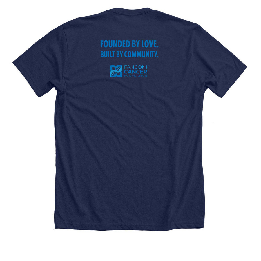 Lynn Frohnmayer Icon Shirt, a Solid Navy Blend Premium Unisex Tee (back-view)