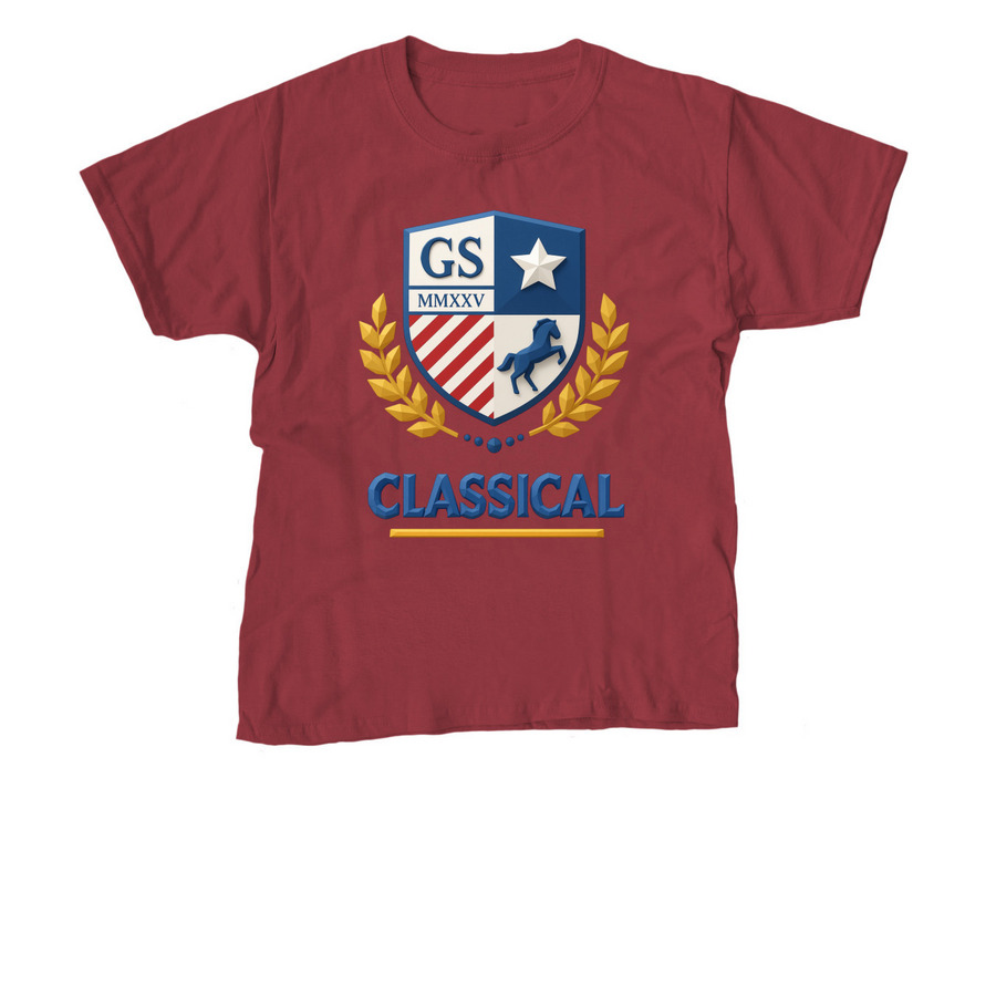 Fall 2026 Shirts/Sweat Shirts, a Cardinal Red Youth Unisex Tee