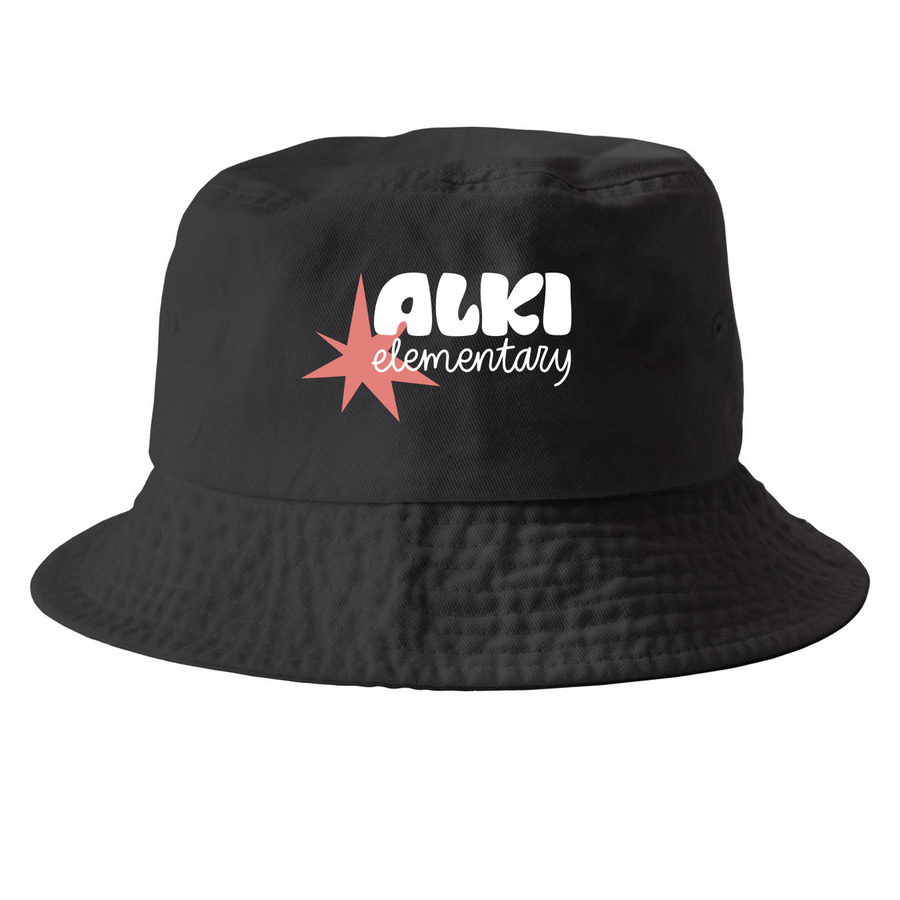 Fall 2026 Seagull Hat, a Black Printed Bucket Hat