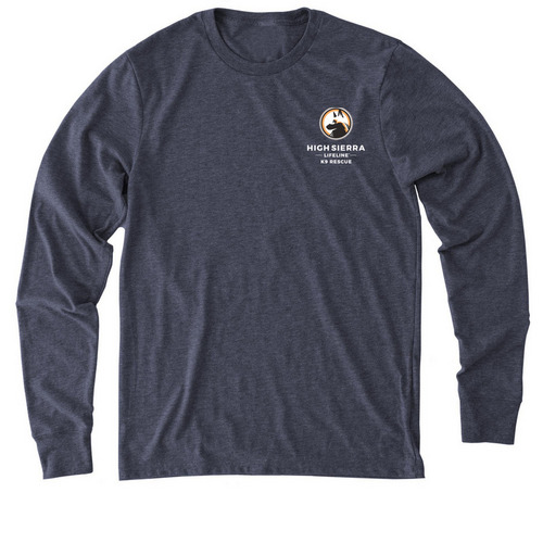 Logo Shirts & Sweatshirts, a Rebel Blue Allmade Eco Triblend Long Sleeve Tee