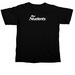 FCC Students Logo Tops (White Design), a Black Comfort Colors Unisex Tee