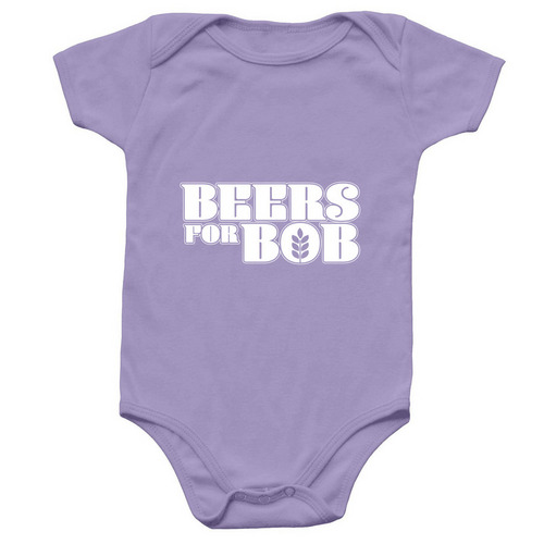 Babies for Bob, a Lavender Infant Onesie