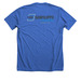 Love Logan, a Heather True Royal Premium Unisex Tee (back-view)