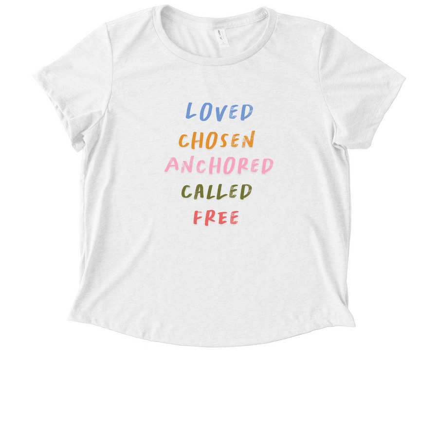 Loved Chosen Anchored, a Fairly White Allmade Eco Triblend Women?s Scoop Neck Tee