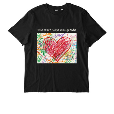 Hearts for kids by kids, a Black Stanley/Stella Unisex Creator 2.0 Tee