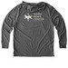 Do All the Good Dove Shirts, a Aluminum Grey Allmade Eco Triblend Hoodie Tee (back-view)