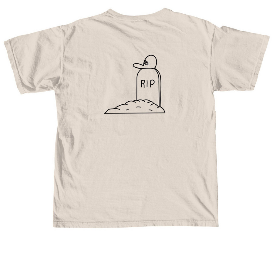 The Tank Is Purged, a Ivory Comfort Colors Unisex Tee (back-view)