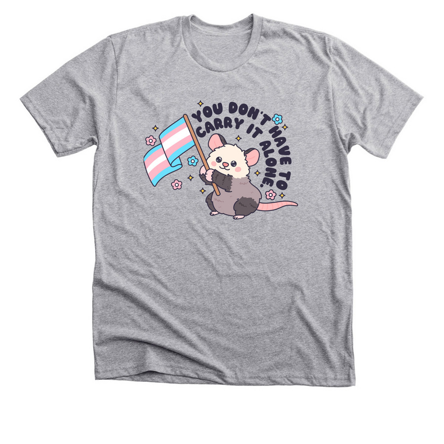 You Don't Have To Carry It Alone, a Athletic Heather Premium Unisex Tee