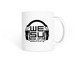 Headphones Mug, a White Coffee Mug