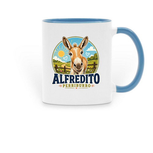 &nbsp;Happy Hooves Collection, a Light Blue Two-Tone Ceramic Mug