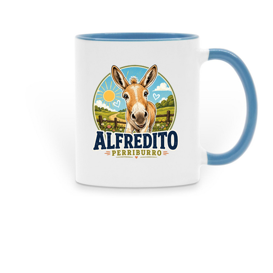 &nbsp;Happy Hooves Collection, a Light Blue Two-Tone Ceramic Mug