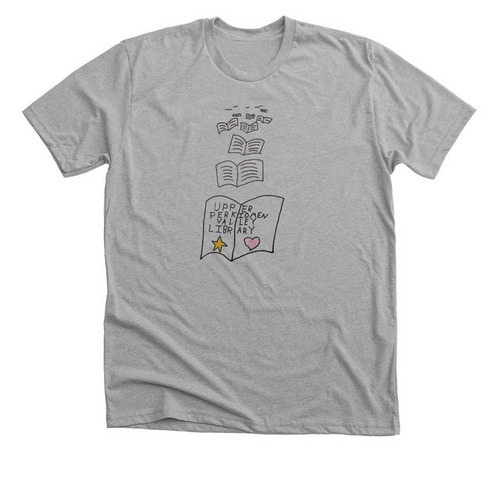 Upper Perkiomen Valley Library Merch, a Athletic Heather Premium Unisex Tee