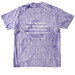 The Transformation Tee, a Amethyst Comfort Colors Colorblast Tee (back-view)