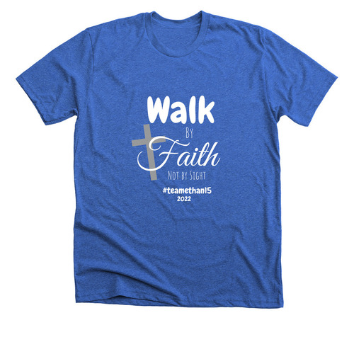 Vision walk 2022, a Heather True Royal Premium Unisex Tee