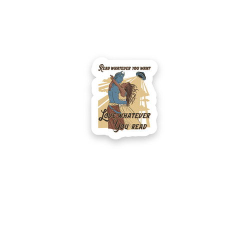 Romance Stickers, a White Kiss Cut Sticker