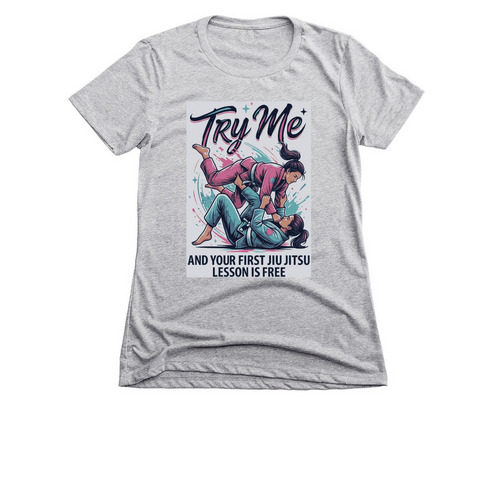 First Lesson, a Dark Heather Grey Women's Slim Fit Tee