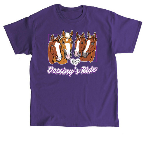 Destiny's Ride Therapeutic Program&nbsp;, a Purple Classic Unisex Tee