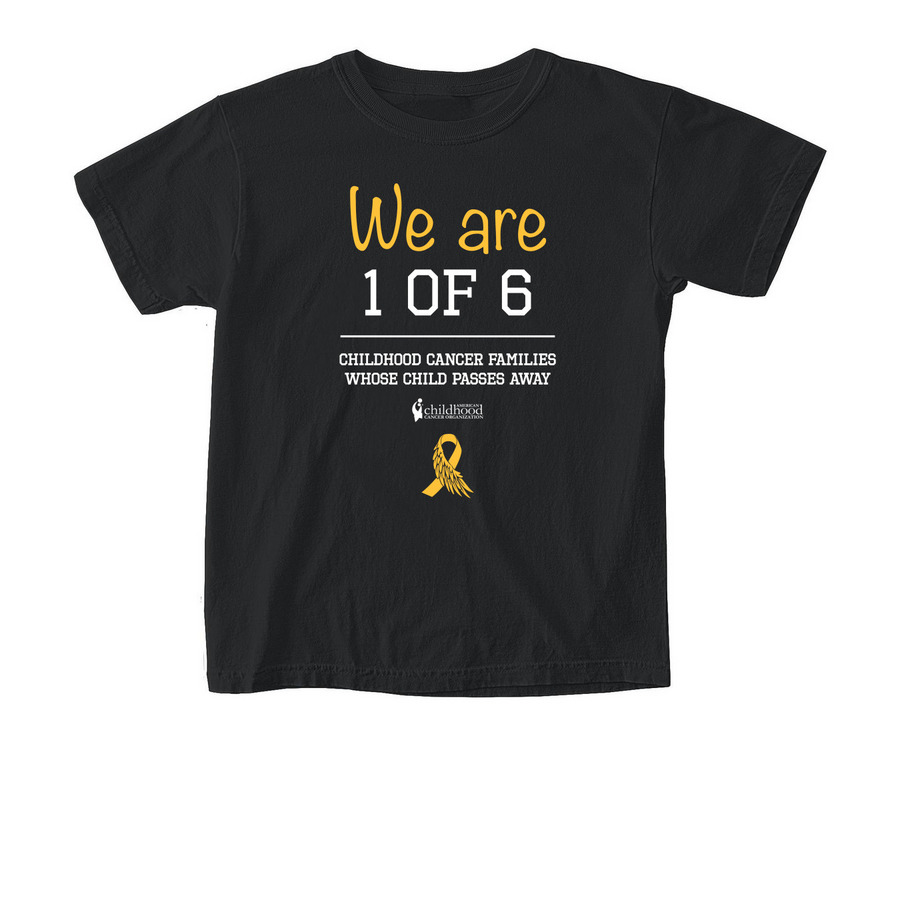 I am '1 in 6' Tee, a Black Comfort Colors Youth Tee