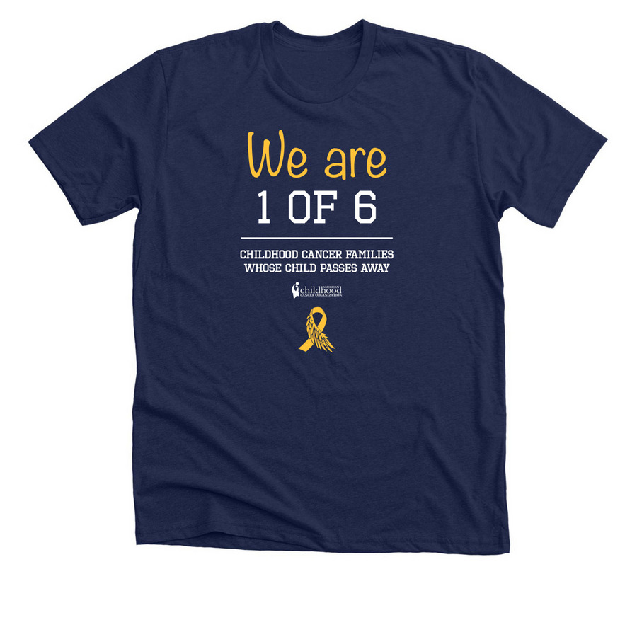 I am '1 in 6' Tee, a Solid Navy Blend Premium Unisex Tee