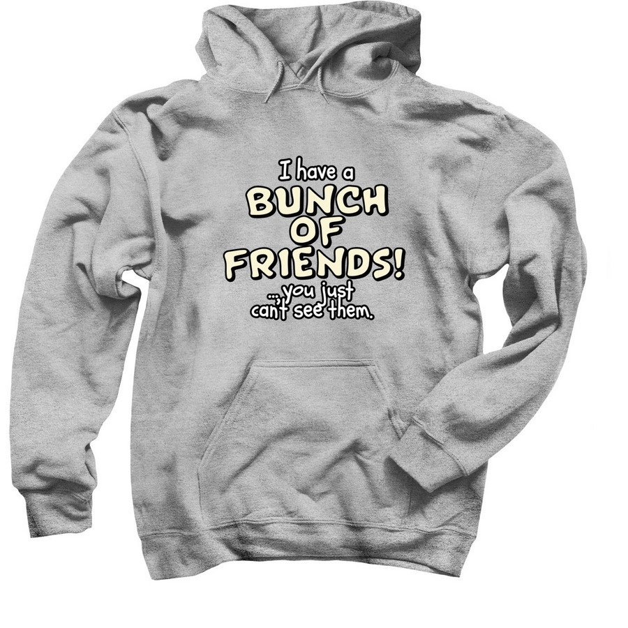 Bunch of Friends Hoodie, a Sport Grey Pullover Hoodie