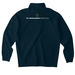 RN- Quarter Zip, a Classic Navy Midweight Quarter Zip Pullover (back-view)
