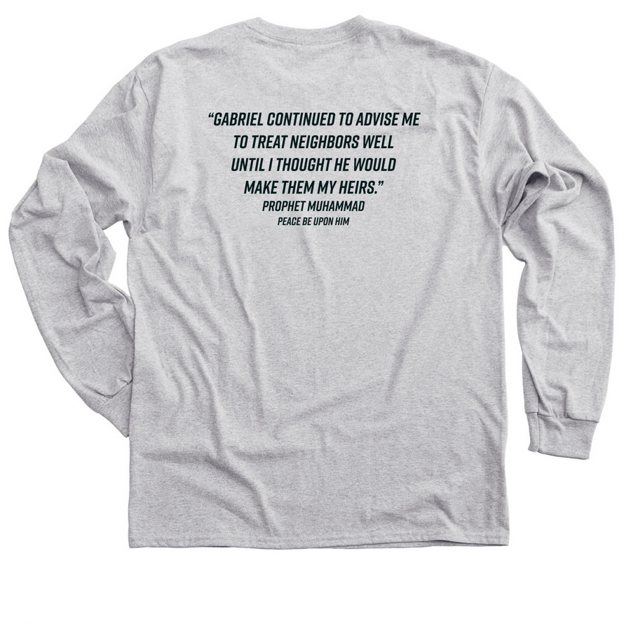 Dream of Detroit Classic Tee, a Sport Grey Classic Long Sleeve Tee (back-view)