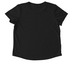 WANG WANG, a Deep Black Allmade Eco Triblend Women?s Scoop Neck Tee (back-view)