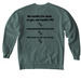 JPS Tops Color Set 1, a Blue Spruce Comfort Colors Crewneck Sweatshirt (back-view)
