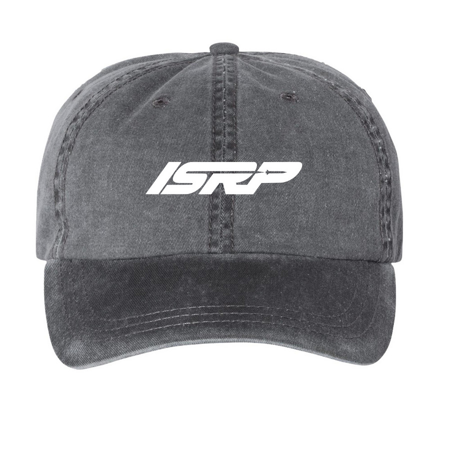 Worm Logo Hats, a Black Printed Pigment Dye Baseball Cap