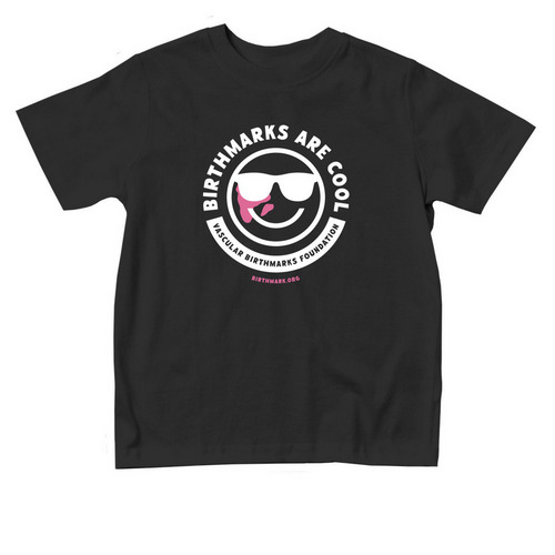 Birthmarks Are Cool White Sunglasses- Toddler, a Black Toddler Tee