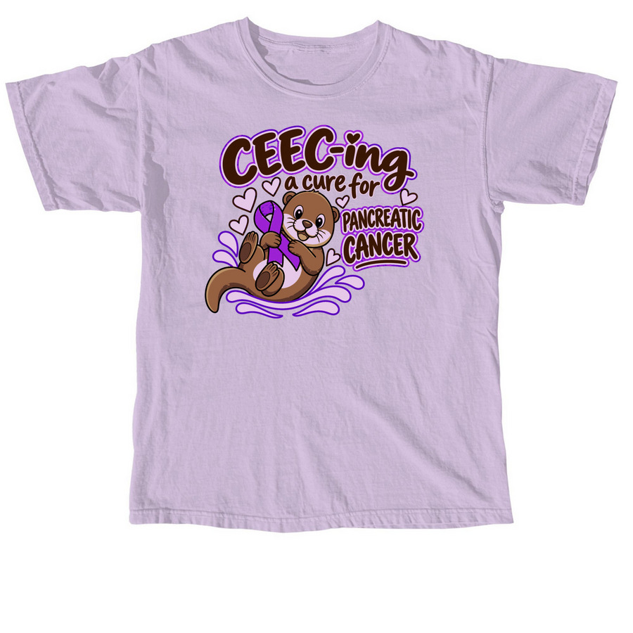 CEEC-ing a Cure for Pancreatic Cancer, a Orchid Comfort Colors Unisex Tee