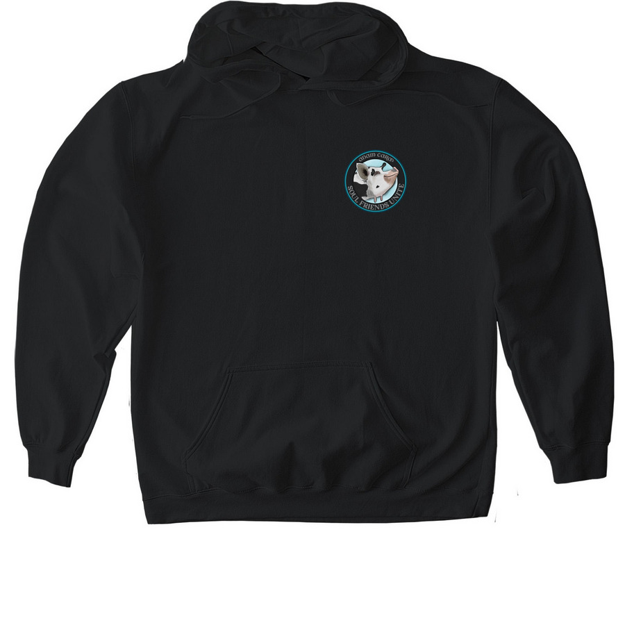 Willy Nelson the perfectly imperfect pig., a Black Gildan Softstyle Pullover Hoodie