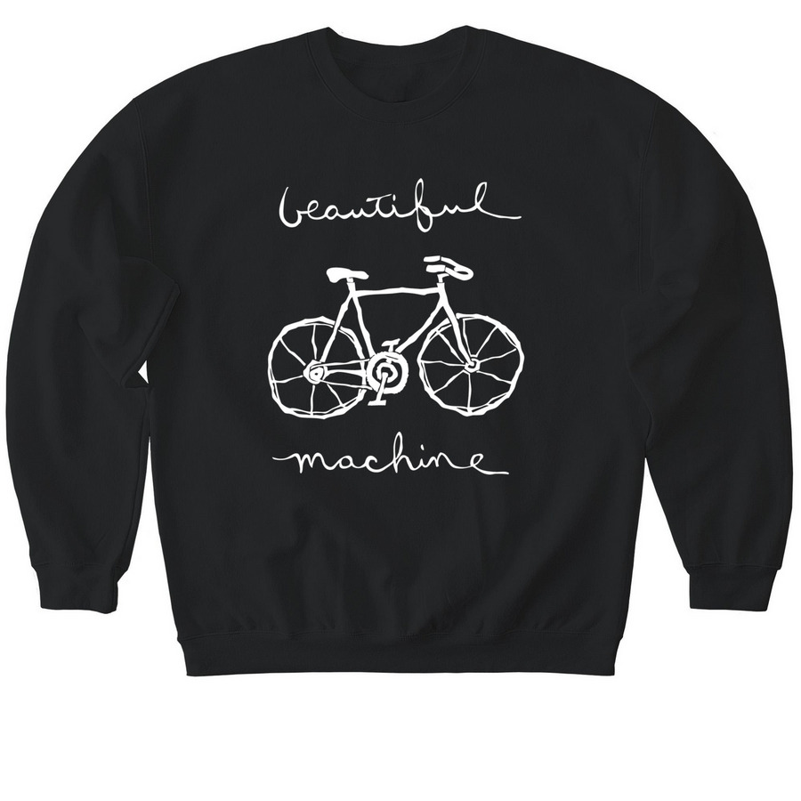 Beautiful Machine, a Black Softstyle Crewneck Sweatshirt