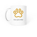 Rescued is my favorite, so I lent a Paw!, a White Coffee Mug (back-view)
