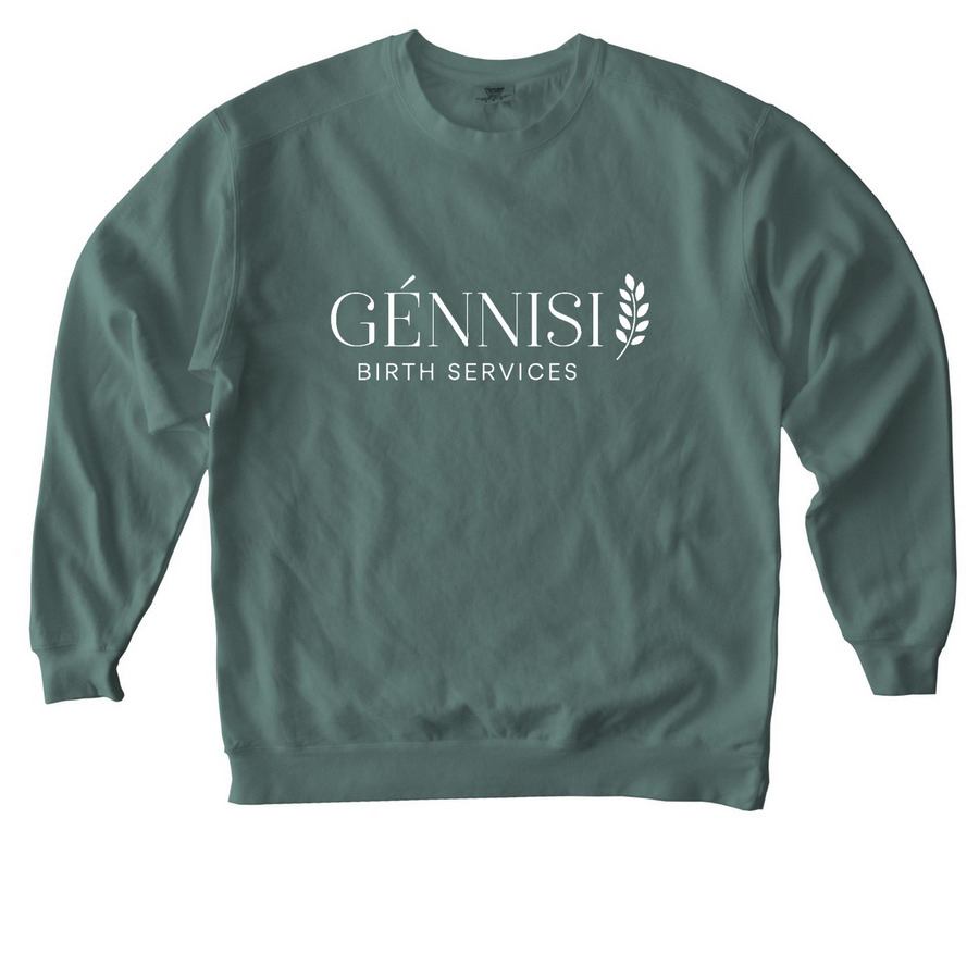 Midwife Shirt, a Blue Spruce Comfort Colors Crewneck Sweatshirt