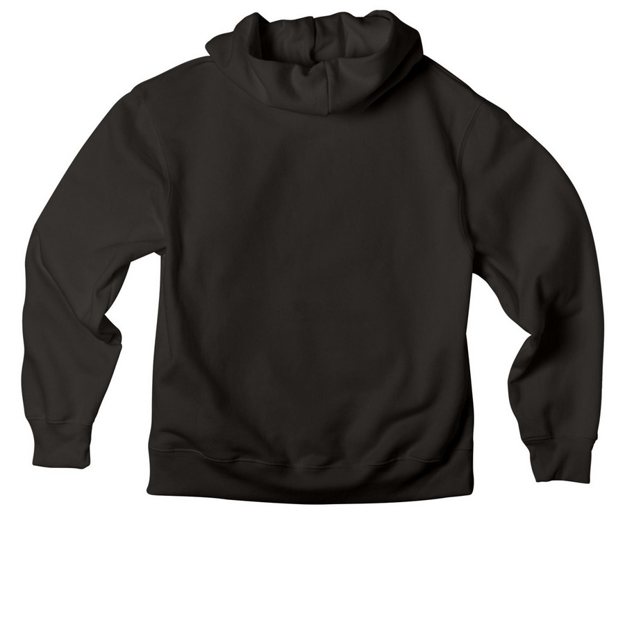 Polish Club - Original Logo, a Black Premium Heavyweight Pullover Hoodie (back-view)
