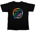 Love is an Action Word - Rainbow, a Black Comfort Colors Unisex Tee
