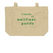 pond lover TOTE, a Oyster Large Organic Cotton Tote Bag (back-view)