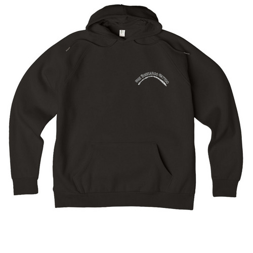 Romel, a Deep Black Allmade Organic CVC Pullover Hoodie