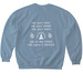 ORCHARD ATHLETIX APPAREL&nbsp;, a Stone Blue Softstyle Crewneck Sweatshirt (back-view)