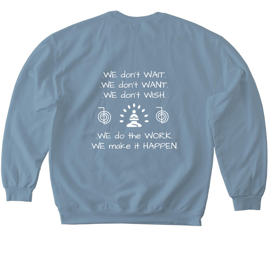ORCHARD ATHLETIX APPAREL&nbsp;, a Stone Blue Softstyle Crewneck Sweatshirt (back-view)