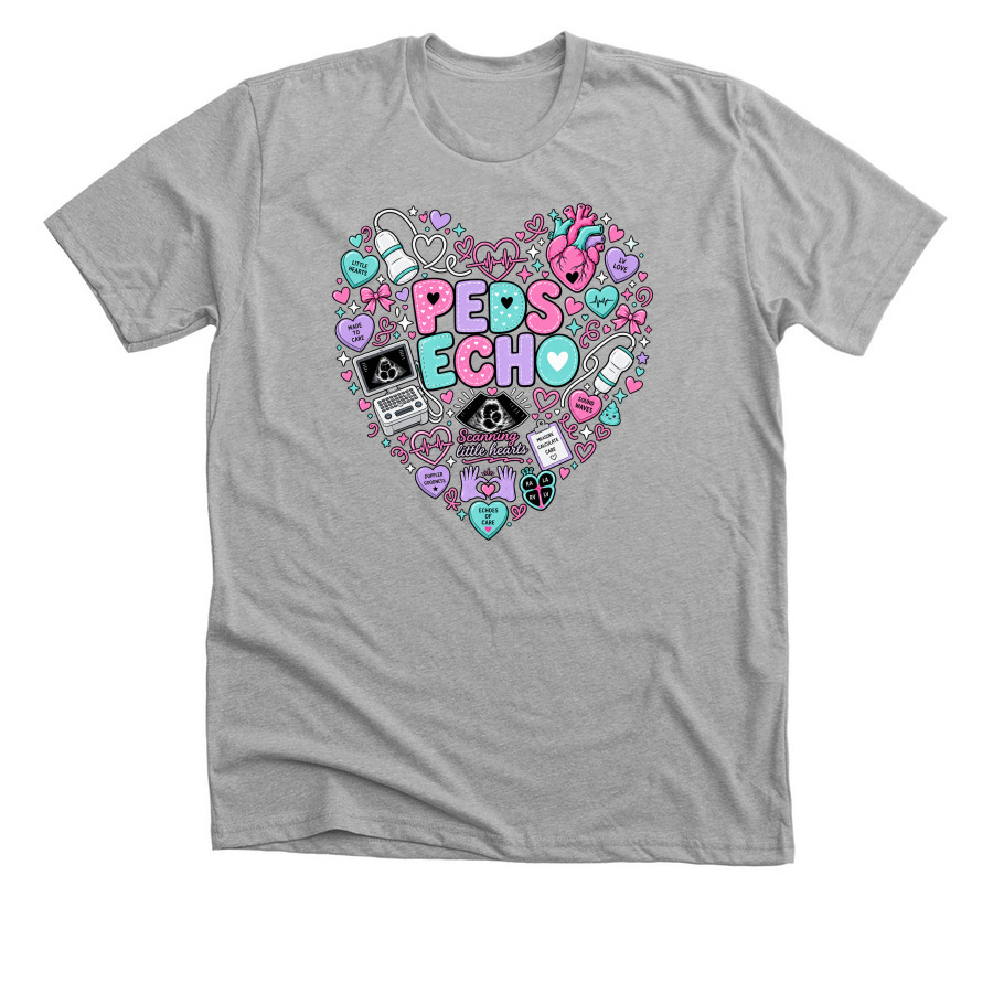 Peds Echo, a Athletic Heather Premium Unisex Tee