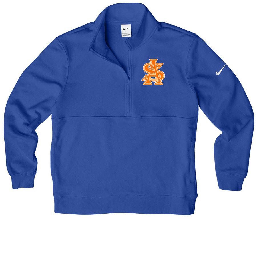 Warm Activewear Mavericks, a Game Royal Nike Club Fleece Half Zip Pullover