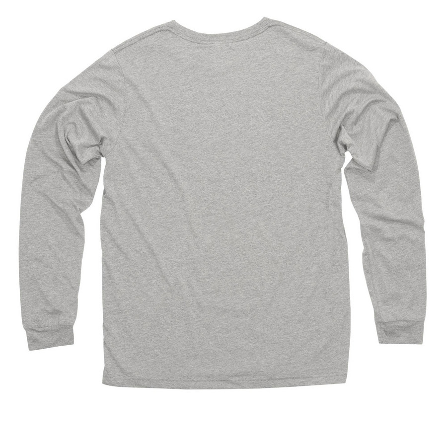 watch me bloom 2, a Athletic Grey Triblend Long Sleeve Tee (back-view)