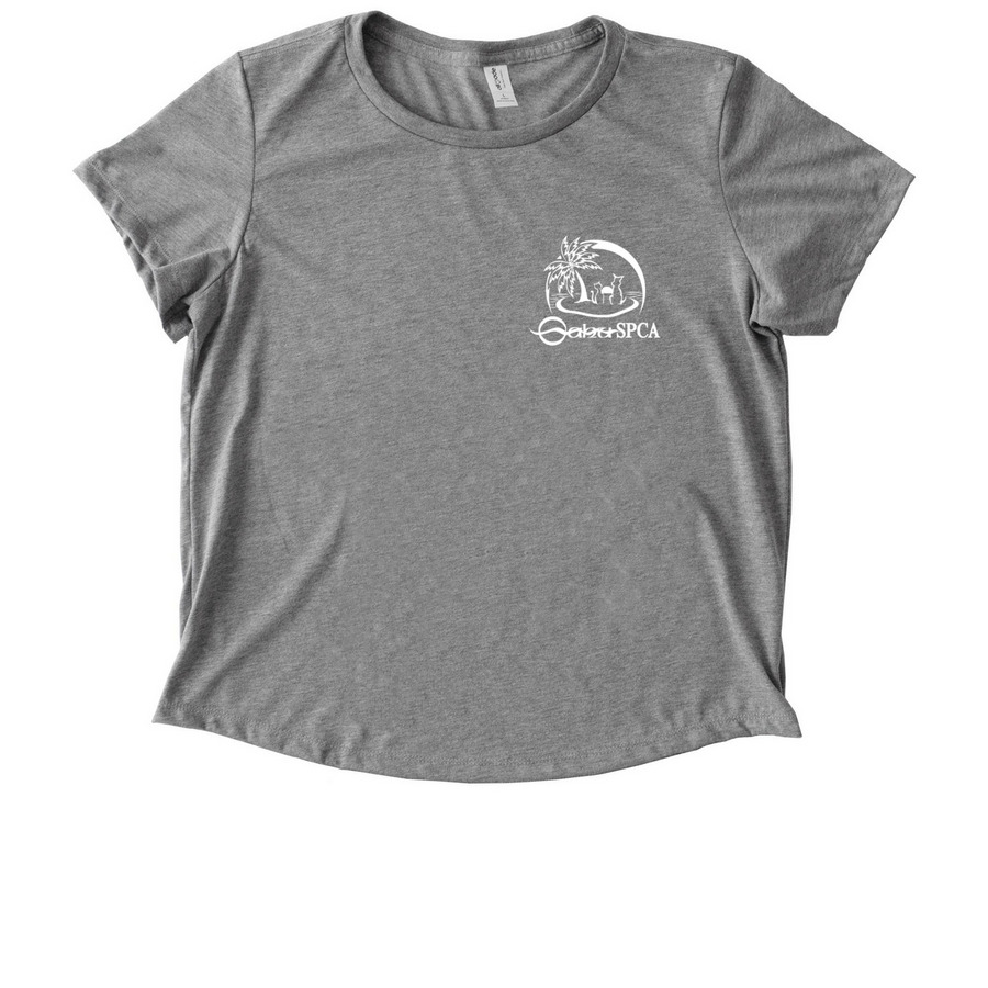 Oahu SPCA-Every Life Is Precious- More Styles, a Aluminum Grey Allmade Eco Triblend Women?s Scoop Neck Tee