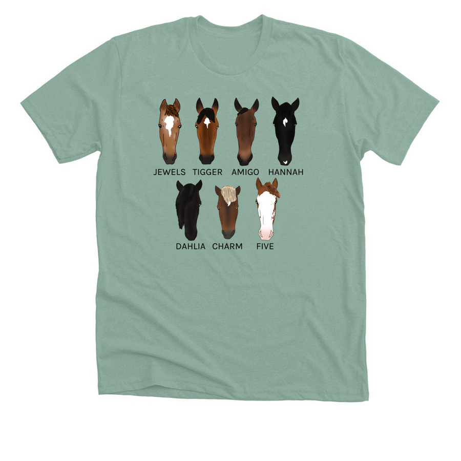 Adult 2025 Session 3 & 4 Herd Apparel, a Heather Dusty Blue Premium Unisex Tee