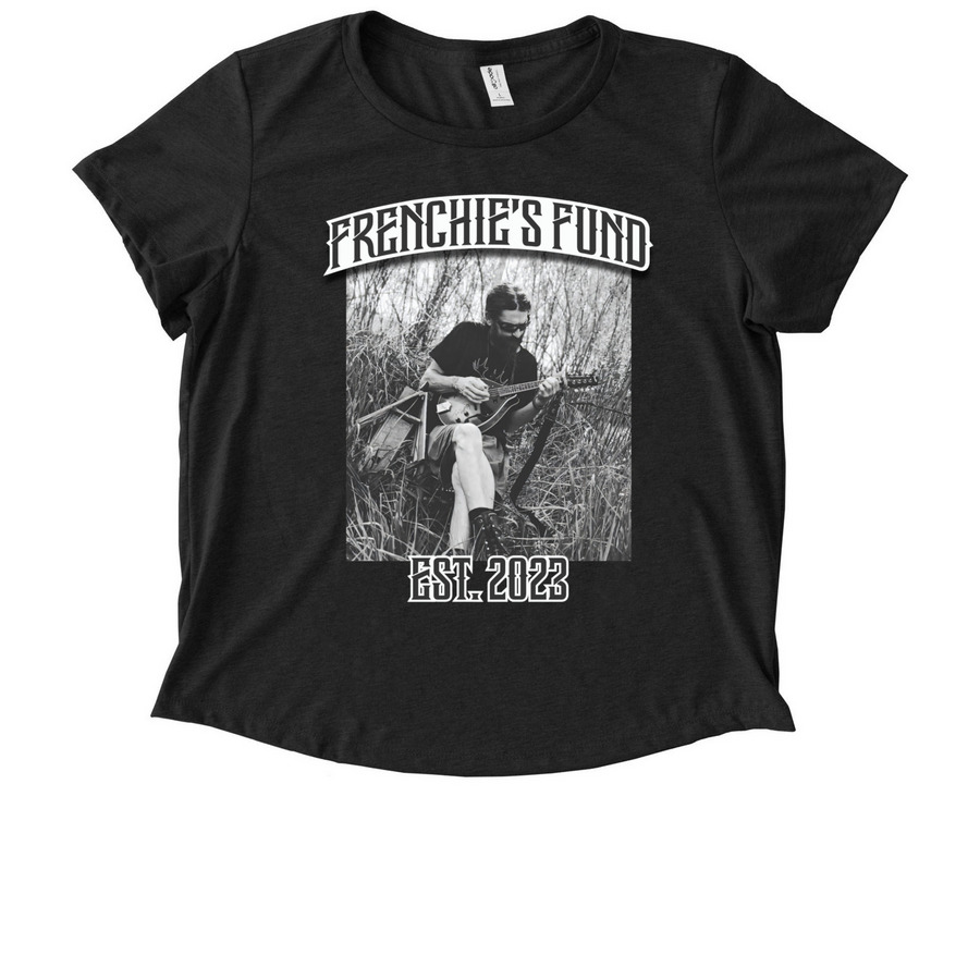 Frenchie's Fund&nbsp;, a Space Black Allmade Eco Triblend Women?s Scoop Neck Tee