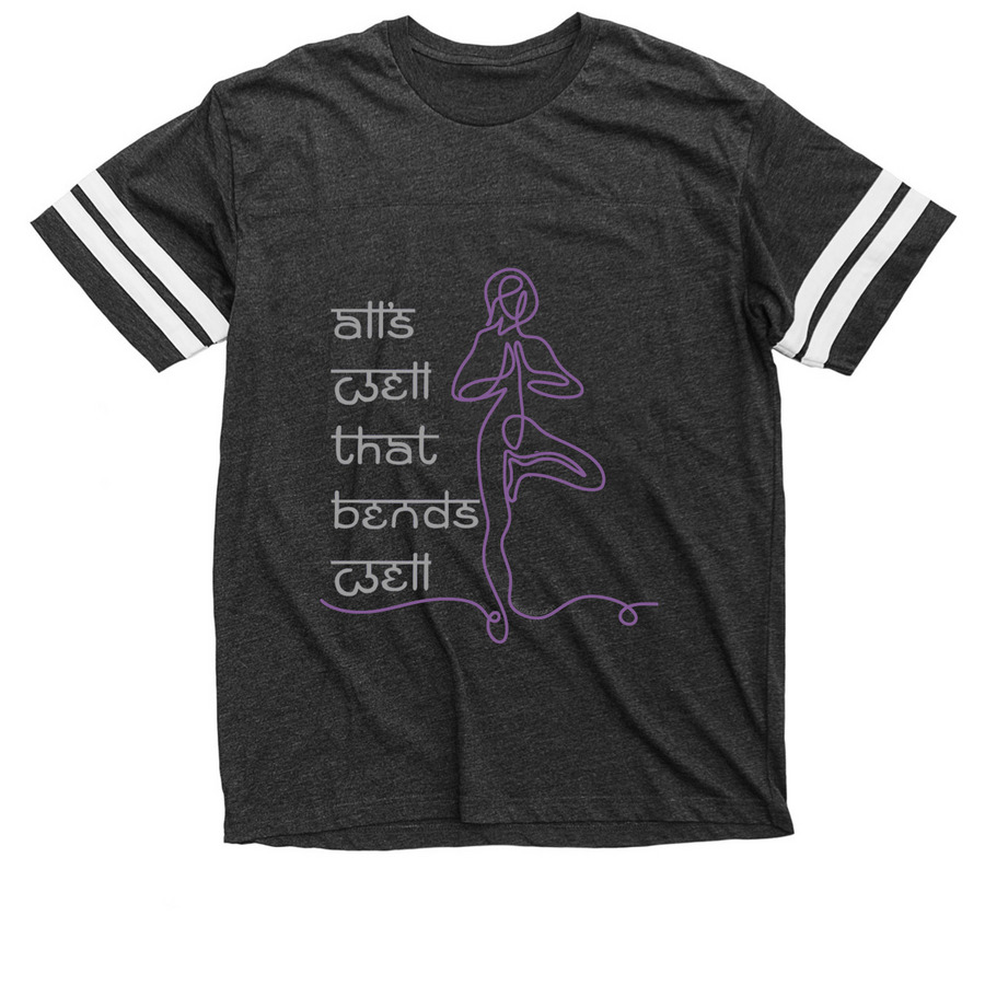 Shakespearean Yogis, a Vintage Smoke / White Football Jersey Tee