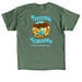 Respect the Locals, a Military Green Classic Unisex Tee (back-view)