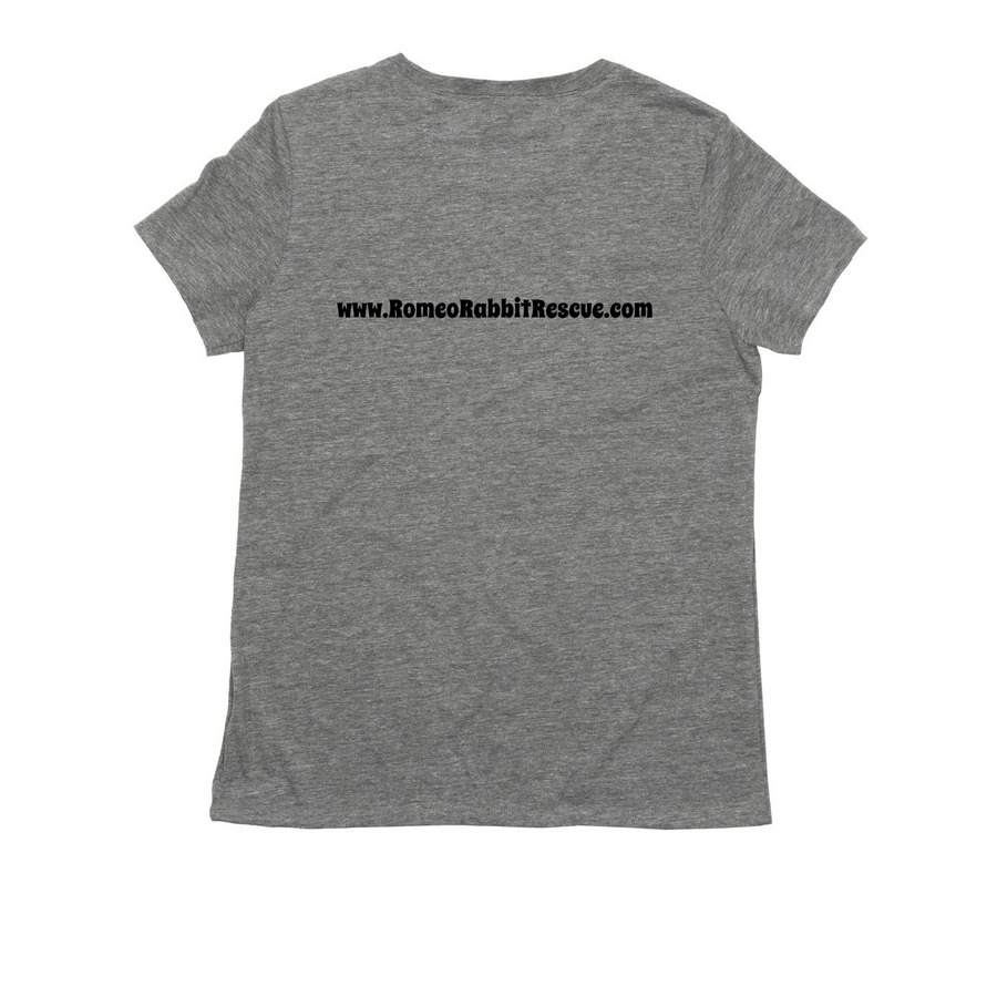 Bun Mom - Black, a Aluminum Grey Allmade Eco Triblend Women?s Tee (back-view)